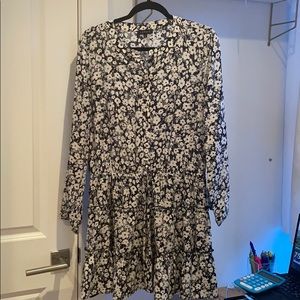 1. state tiered long sleeve dress